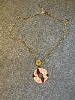 Yellow Gold 18k Solid  (No Plate, No Filled ) Necklace, Circular ⭕️ Shape