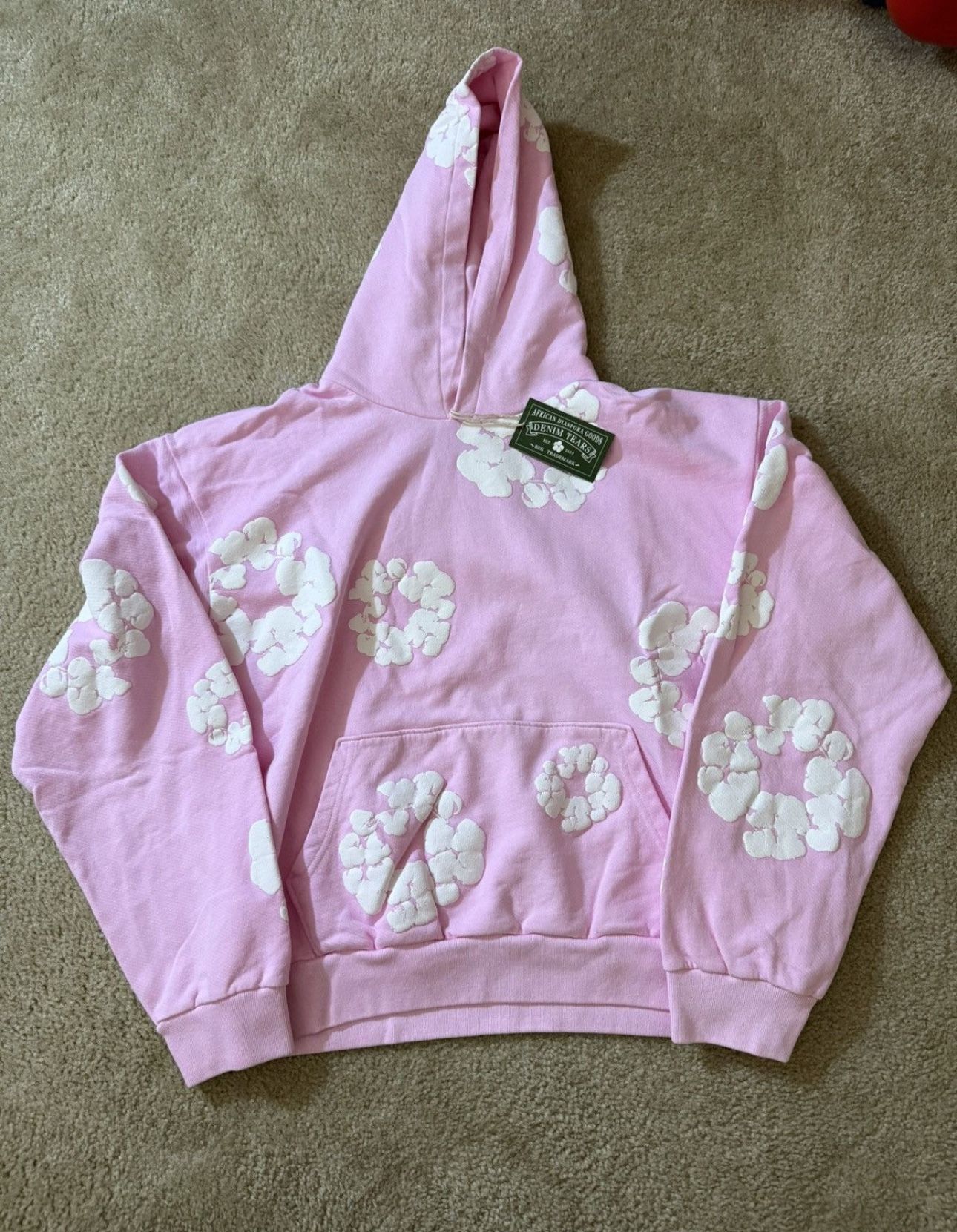 Pink Denim Tears Hoodie