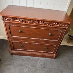 Wood filing cabinet