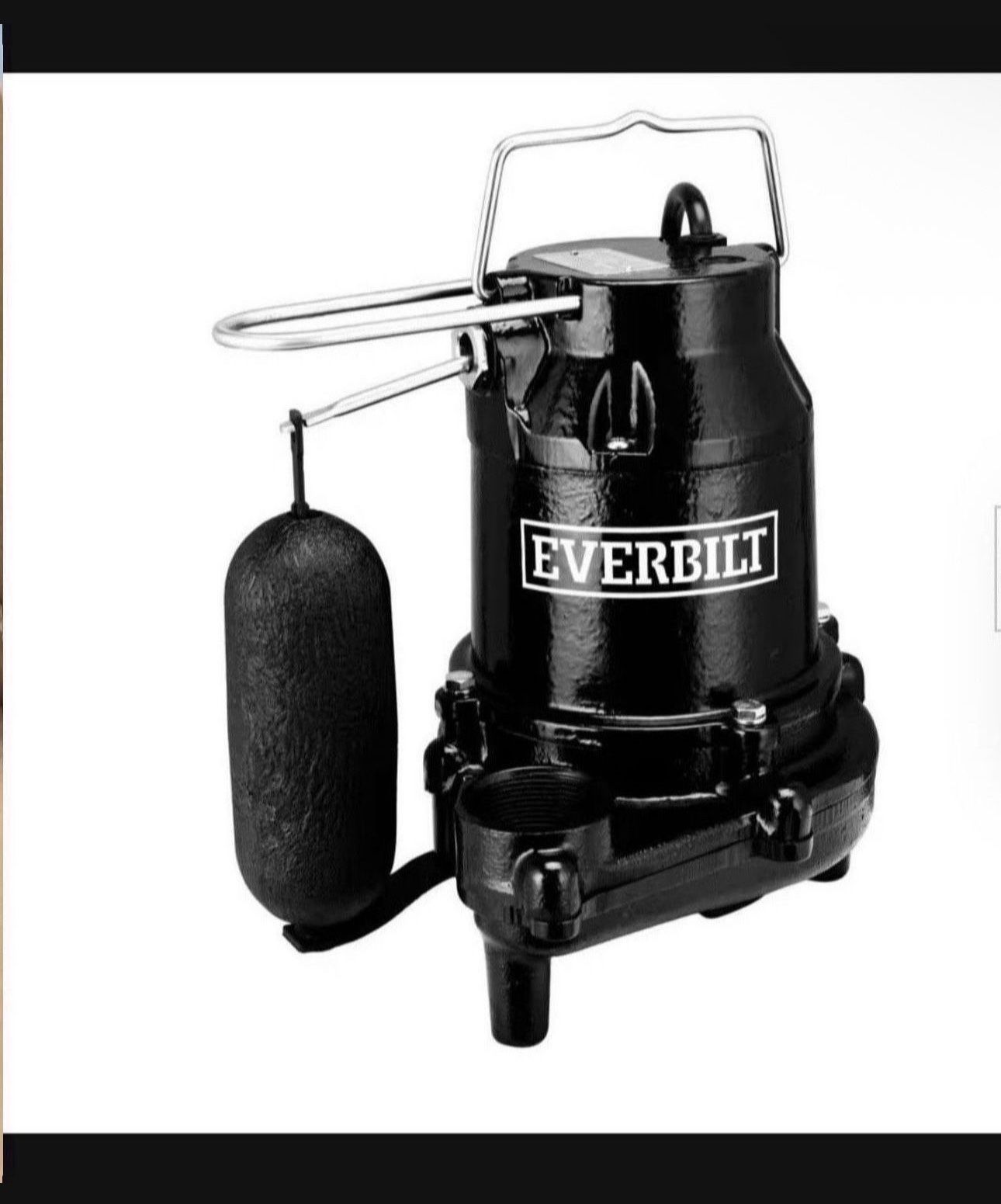 🔥 1/3 HP Cast Iron Sump Pump 44 Gal (retail $198)