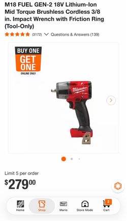 Milwaukee 3/8 impact