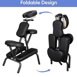 Portable Massage Chair Foldable Tattoo Therapy Chair Spa Salon Massage Chai