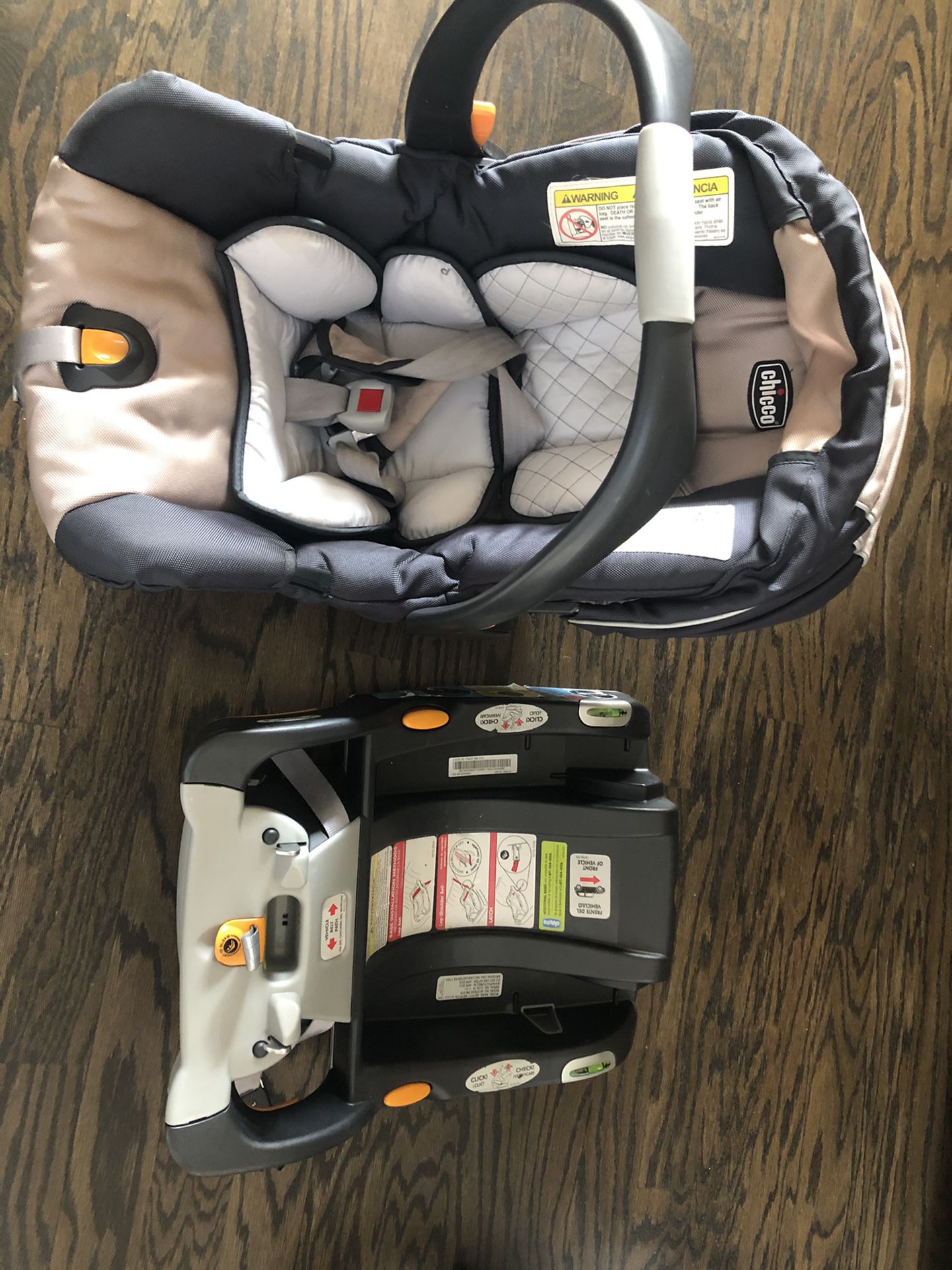 Chicco Keyfit 30 infant Carrier plus base qty. 2 each (not expired)