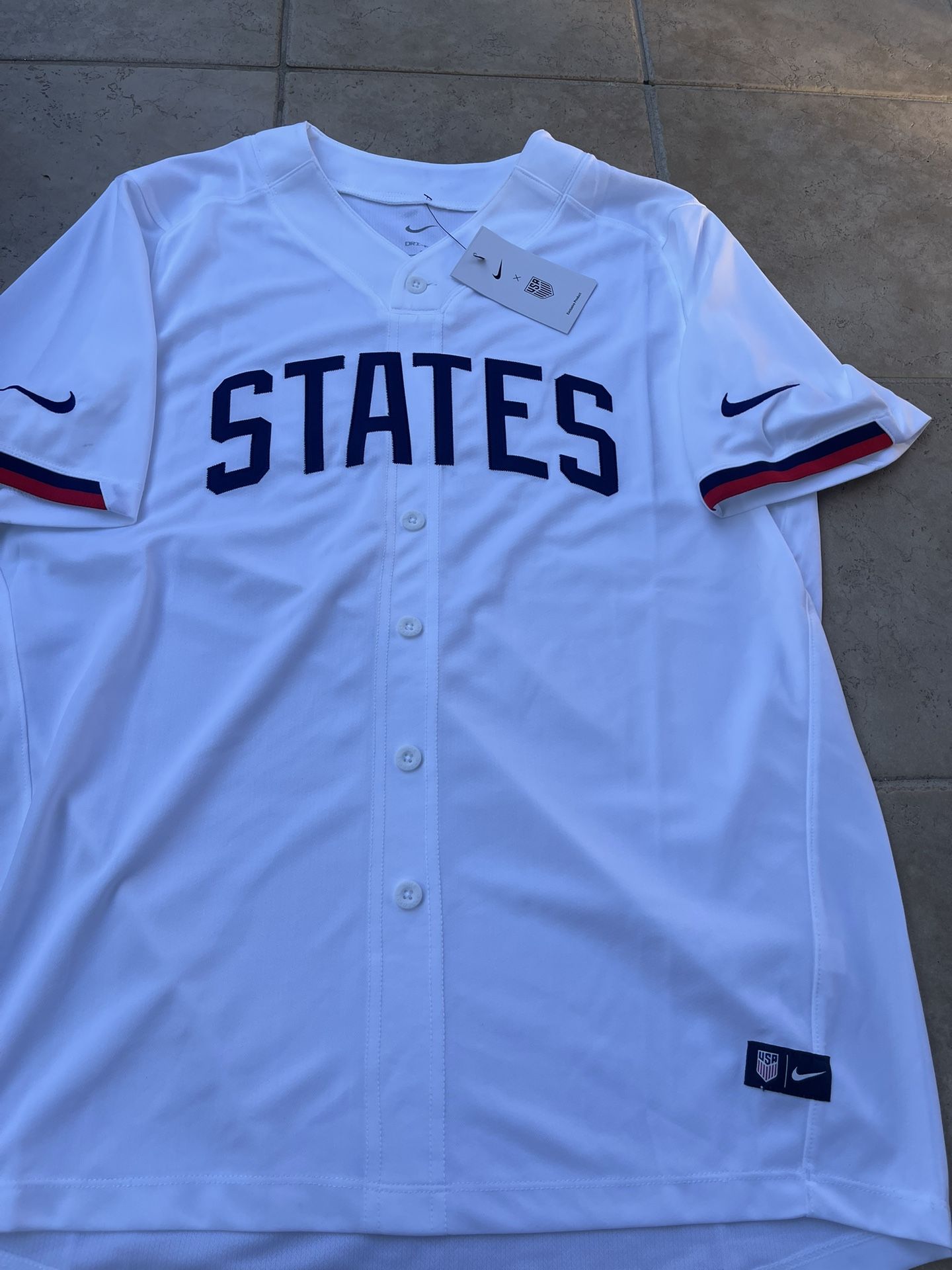 NIKE TEAM USA 🇺🇸 BASEBALL JERSEY LARGE NEW 