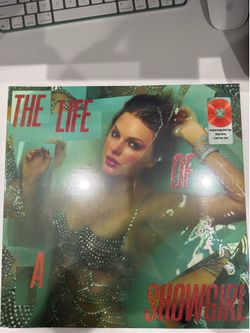Taylor Swift The Life of a Showgirl Portofino Orange Glitter Vinyl New