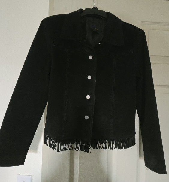 Leather Fringe Jacket