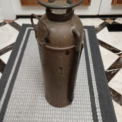 Antique Pyrene Copper & Brass Fire Extinguisher Lamp