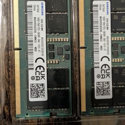 32GB Samsung DDR5 5600MHz RAM Kit (2x16GB) – OEM Laptop Pull