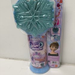 Disney Frozen Jewel Reveal Anna Fashion Doll 8 Surprises Gem Box Toy New w Tag