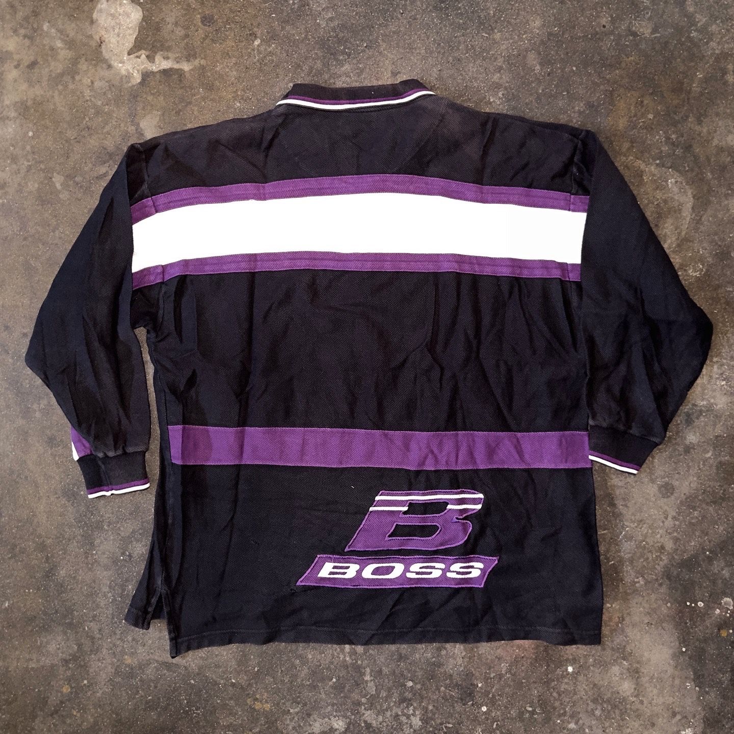 Vintage Y2K Boss Zip Up Polo