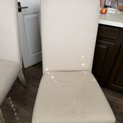 Upholstered Dining Arm Chairs (2) And Side Chairs (6) [[8 Chairs Total]]