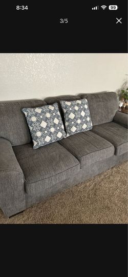 Couch Living Room Furniture Dark Gray