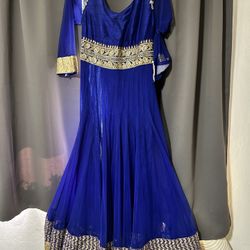 Indian Style royal blue dress
