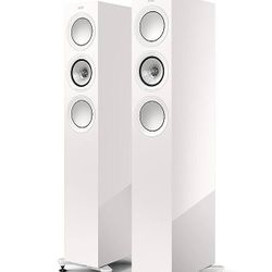 KEF R5 Meta In White.  Two Speakers 