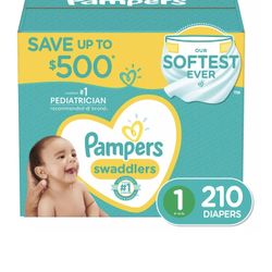 Diapers-  Pampers Size 1 