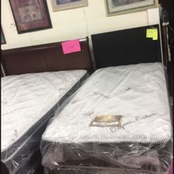 New Twin Size Bed With Mattress And Box Spring Included 