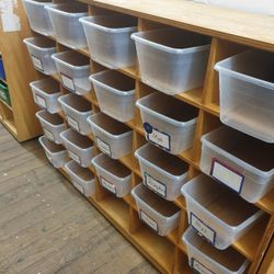 2 WIDE BOOKCASE/SHELVES (HOME47)