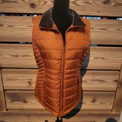 Women's Orange Winter Vest