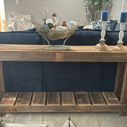 Farmhouse Wood Console Table