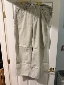 NWT Gap Straight Fit Corduroy Pants Stone 40x30