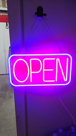 Open Sign Business Led Neon Bright Light for Store، Shop،  Bar, Business