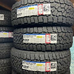 Falken Wildpeak AT4W 265/70/17 New Tires installed and balanced included