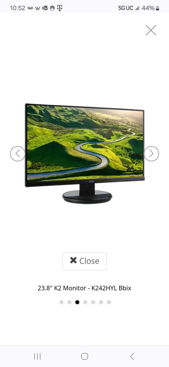 Acer K242hyl 24in LCD Monitor