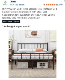 Bed Frame & Gel Mattress