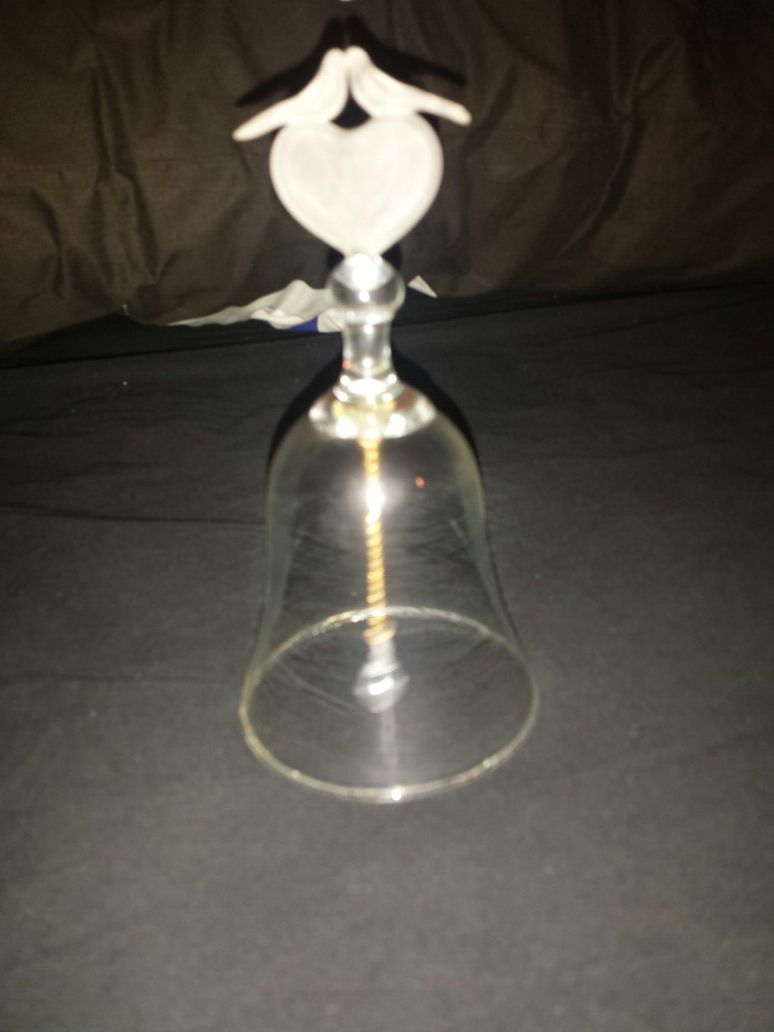Crystal/Frosted Glass Collectible Bell