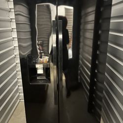 Black Double Doors Kenmore refrigerator
