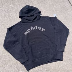 Black And White VVS Rhinestone Spider Hoodie