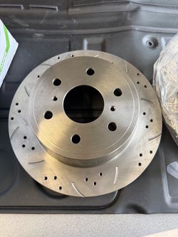 New Drilled and Slotted Brake Rotor
