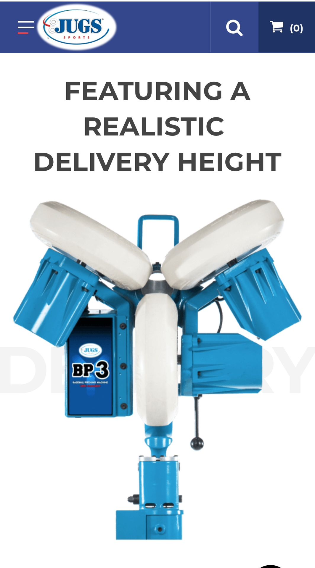 JUGS WHEEL MACHINE BP®3 BASEBALL PITCHING MACHINE WITH CHANGEUP