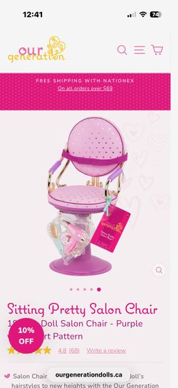 Our generation sitting pretty salon Chair
