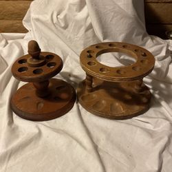 Pair Vintage Pipe Holders 