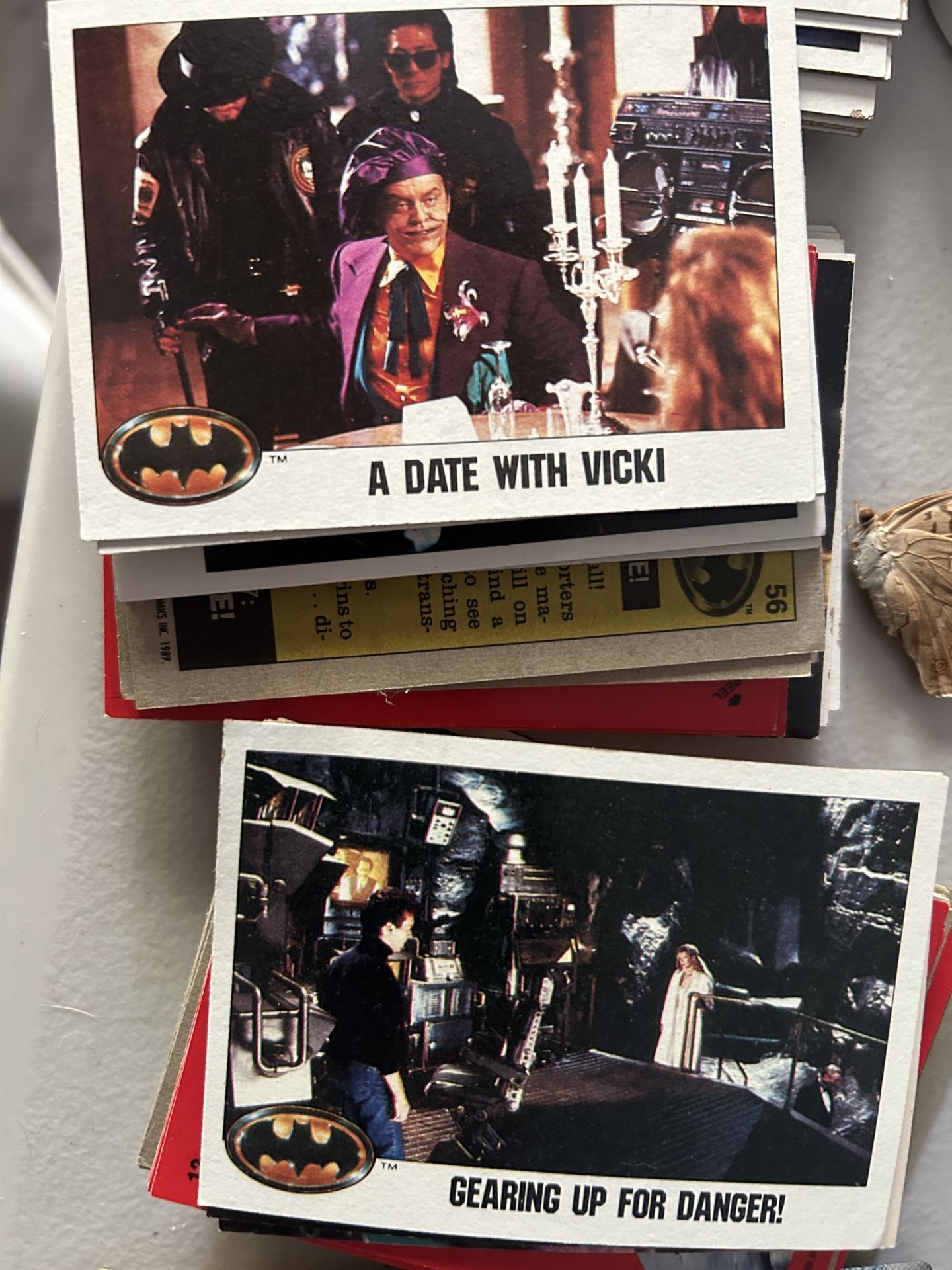 Collectible Batman movie cards