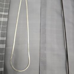 Sterling SILVER Italian Herringbone Necklace