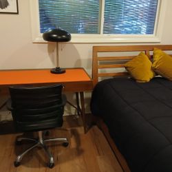 Bed, Desk And Chair 