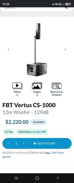 FBT Vertus cs1000