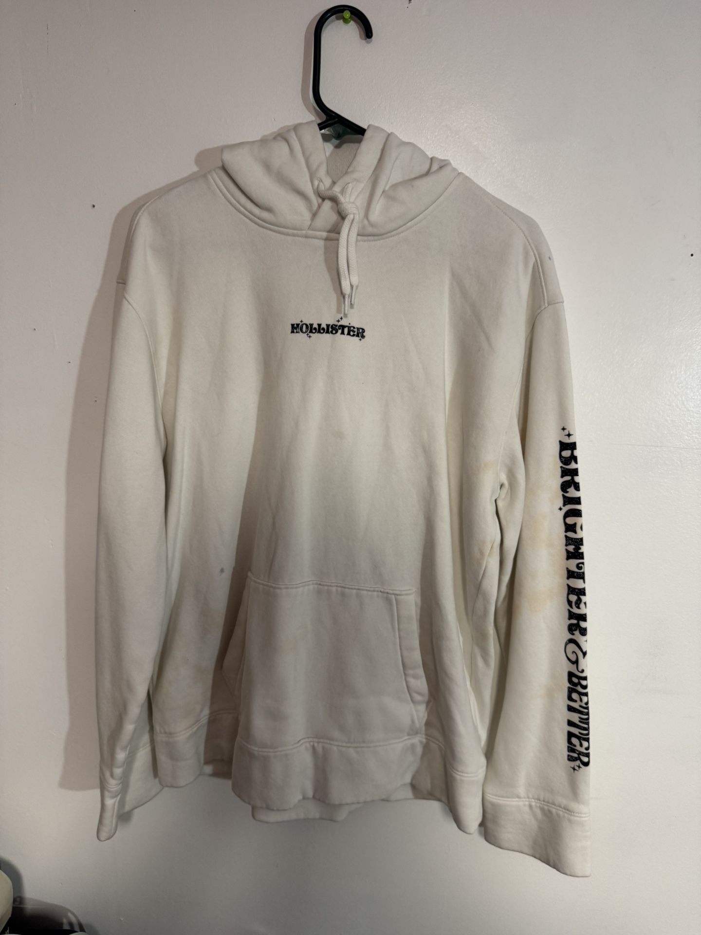 White Hollister Hoodie