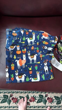 Brand new Halloween theme medium scrub tops