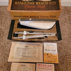 Vintage Hamilton Beach Electric Knife Complete 