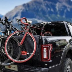 MNJ Motor Pickup Tailgate Bike Pad with Straps for Most Trunks Mountain Bikes 2