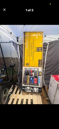 Shelf Industrial Storage Rack, 77" W × 24" D x 72"H