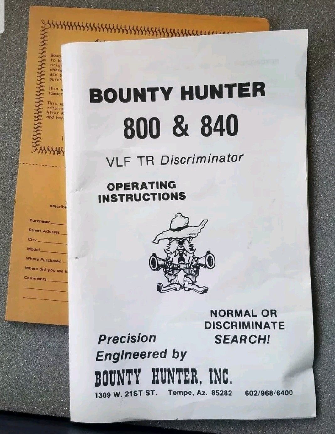 Bounty Hunter Recovery Team Metal Detector Automatic 840 Discriminator