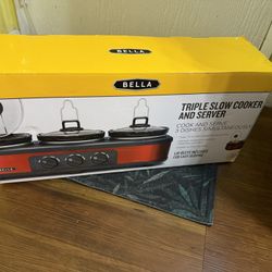 Triple slow Cooker And Server