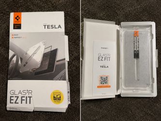 Tesla 15.4” Spigen https://offerup.com/redirect/?o=R0xBUy50Ug== EZ Fit Anti-Glare Screen Protector - NEW-$35