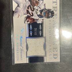 Panini National Treasure Check Anderson Football Card