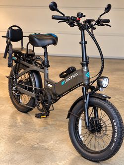 Like New Lectric E-Bike – 80-Mile Range, Only 24 Miles, Upgraded Seats