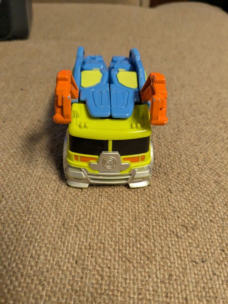 Transformers Rescue Bots Salvage Garbage Truck Figure Hasbro Playskool Heroes Rare